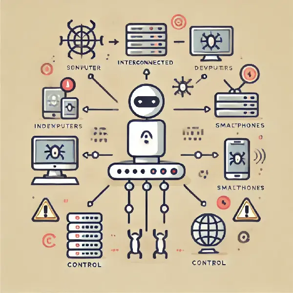 Botnet Illustration