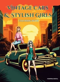 Cars & Stylish girls coloring book